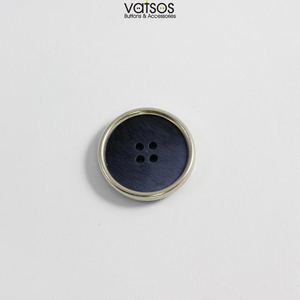 Πολυεστερικό κουμπί με νίκελ περίγραμμα